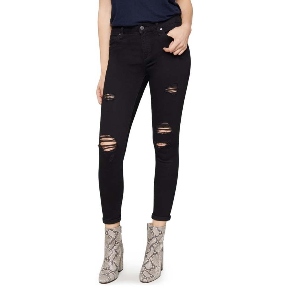 Icon Crop Ripped Skinny Jeans NWOT